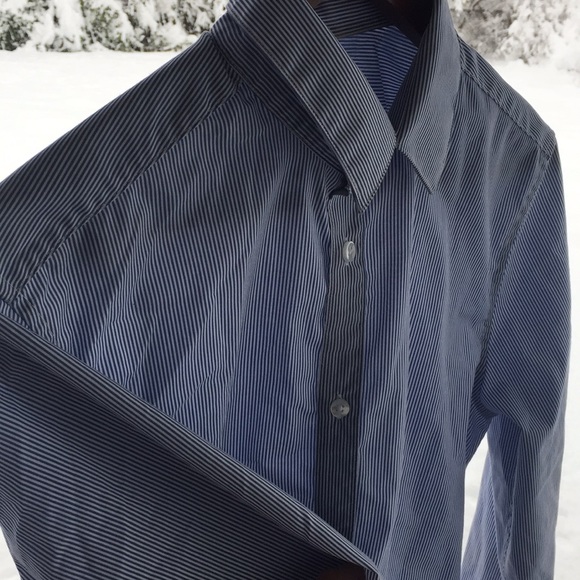 Striped Button Up, Easy-Iron Dress Shirt - Picture 1 of 3